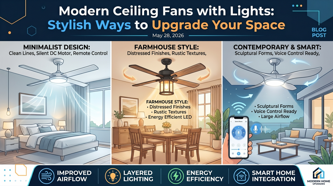 Modern Ceiling Fans with Lights: Stylish Ways to Upgrade Your Space